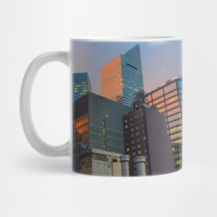 Sunset Rooftop Skyline Skyscrapers Manhattan NYC Mug